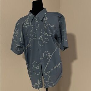 Floral Blue Men's Shirt